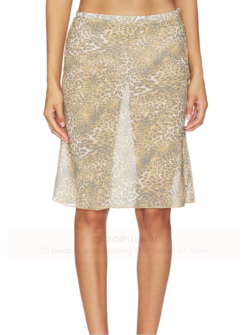 Lioness Leopard-Print Shoreline Midi Skirt